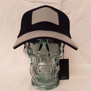 Armani Exchange AIX Logo Patch Trucker Black Gray